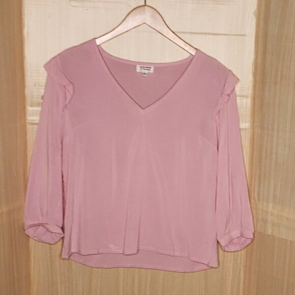 Caralynmirand The Drop Pink Pullover Blouse Medium - Picture 1 of 6